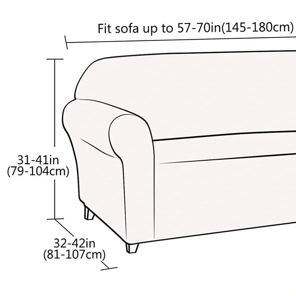 Sofa slipcover 1 Piece Jacquard high Stretch